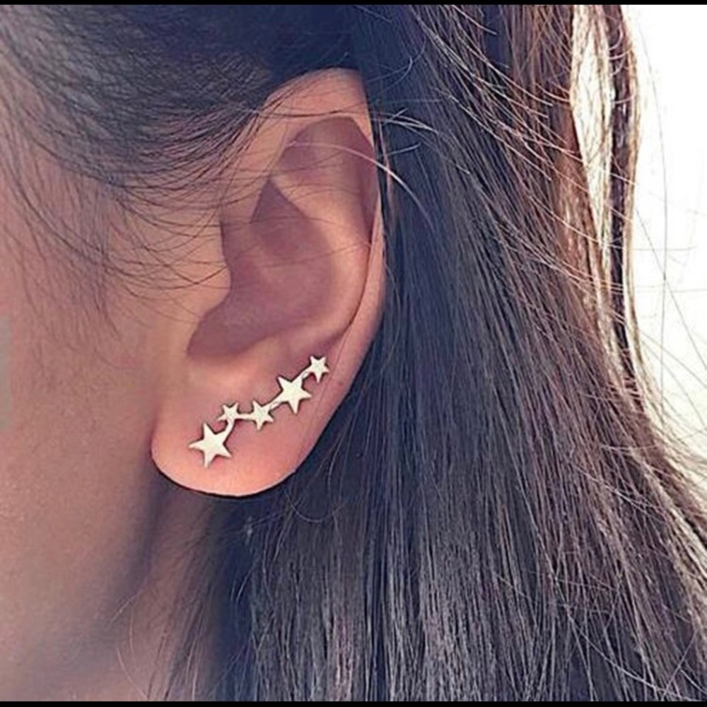 Star earrings,Star stud earrings, celestial